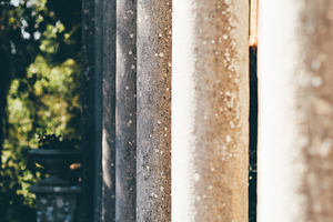 Weathered stone columns close-up, an Architecture Photo by SkyNext