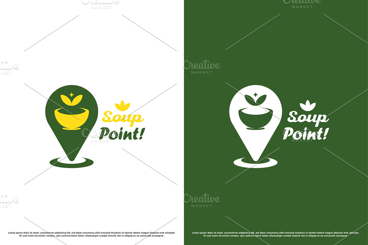 Soup Restaurant Logo Design Icon, a Branding & Logo Template by Morvana Crew