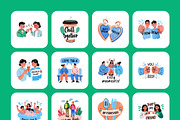 Friends Stickers Pack, an Emoji Icon by Prosymbols (Thumbnail 8 of 9)