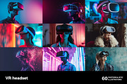 VR Headsets. 60 images, a Technology Photo by Handmadefont (Thumbnail 6 of 13)