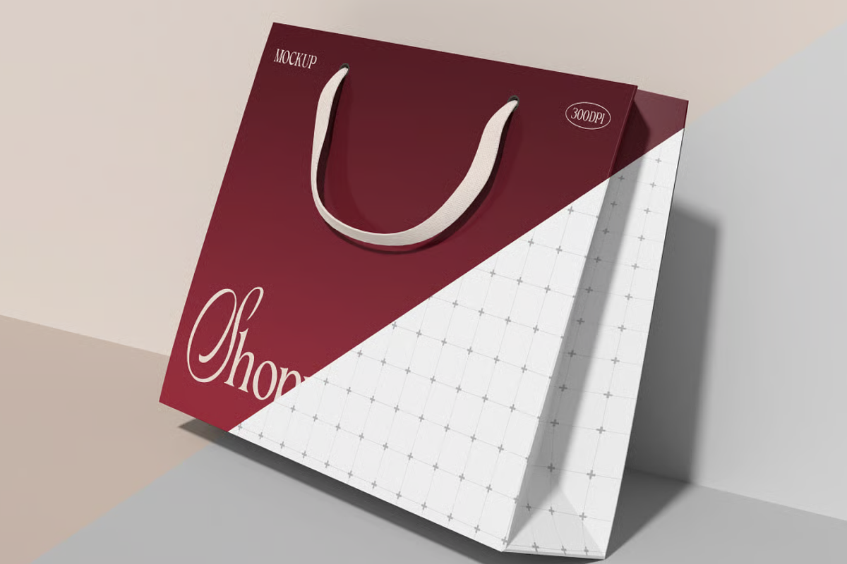 Luxury Shopping Bag Mockup, a Product Mockup by graphicsauce (Photo 3 of 4)