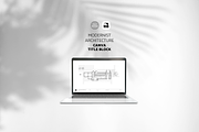 Modernist Architect Title Block, a Presentation Template by yesitisprintable (Thumbnail 2 of 6)