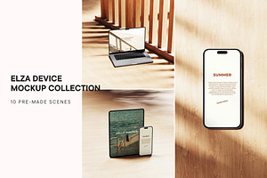 Elza Device Mockup Collection, a Mac Mockup by Mockup Line
