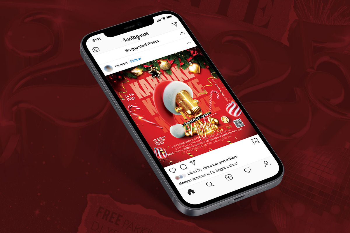 Karaoke Christmas Flyer, a Flyer Template by Artolus (Photo 2 of 2)
