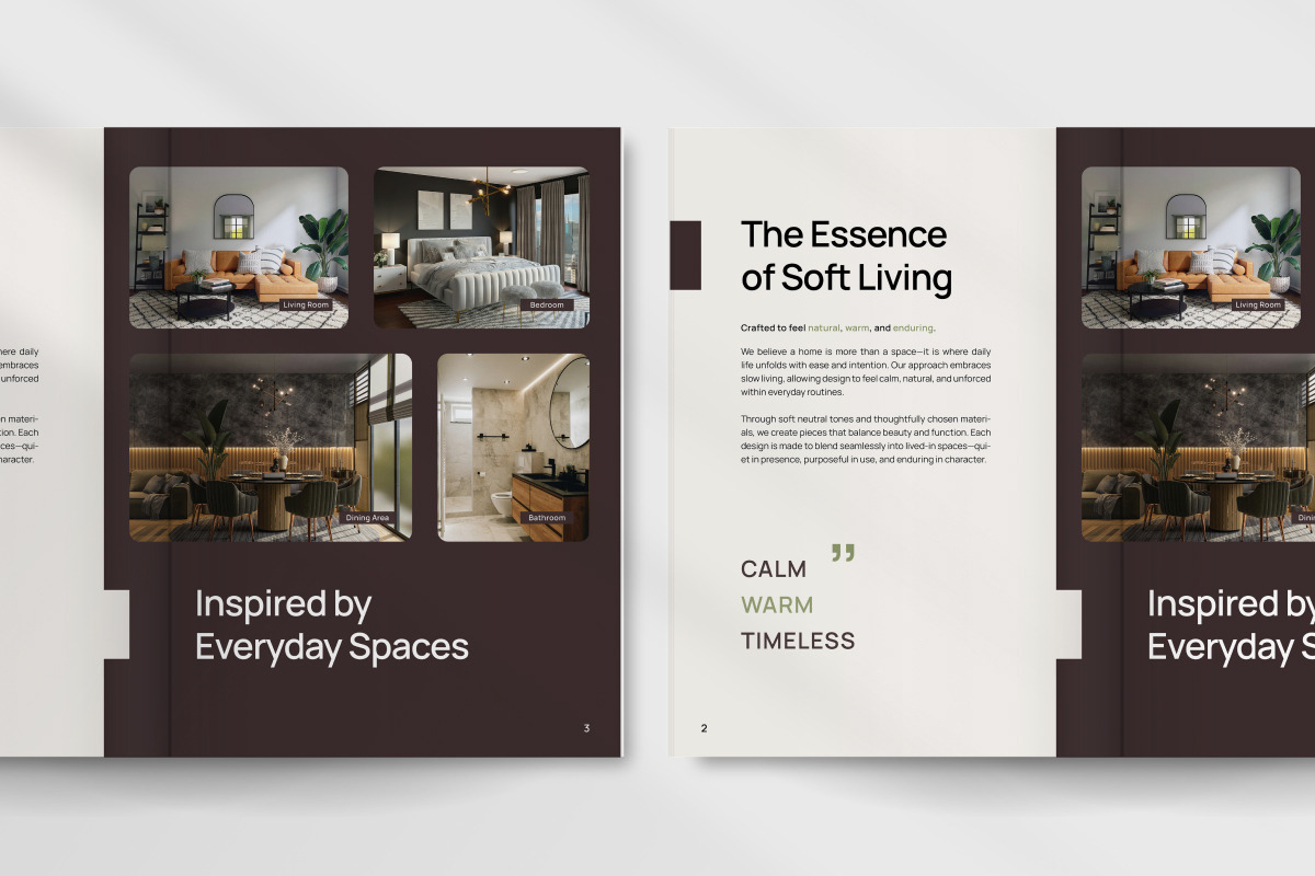 Soft Neutral Living Product Catalog, a Brochure Template by trabaskriya (Photo 6 of 6)