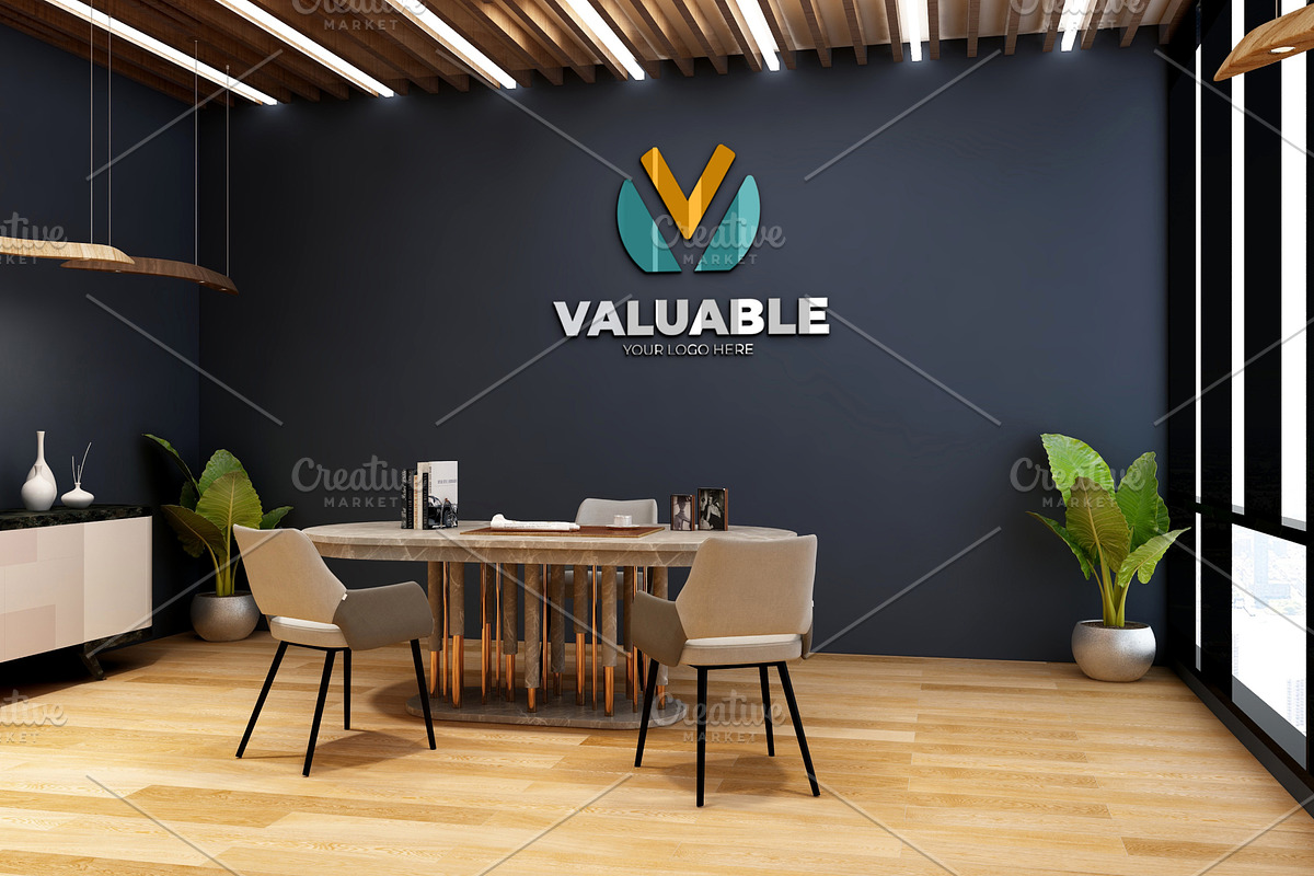 PSD Minimalist Office Logo Mockup, a Product Mockup by Ayy (Photo 10 of 23)