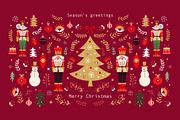 Merry Christmas, a Seasonal Illustration by MoleskoStudio (Thumbnail 2 of 17)