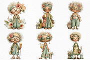Summer Funny Grandma Clipart, an Illustration by Craft Nest (Thumbnail 5 of 12)