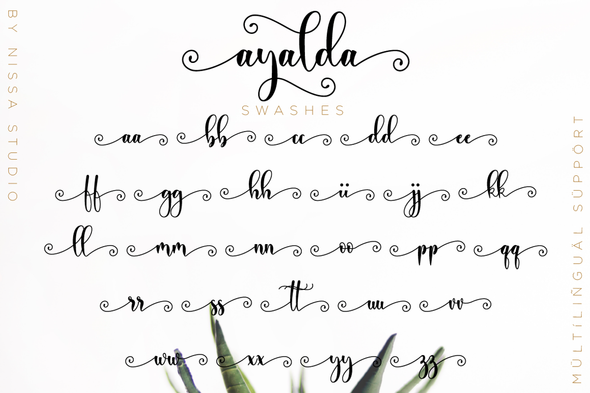 Ayalda Script, a Script Font by Nissa Studio (Photo 12 of 12)