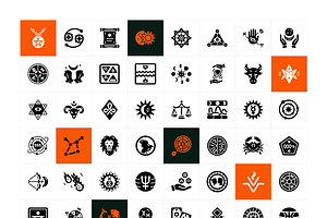 Glyph Horoscope Icons