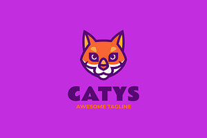 Catys Simple Mascot Logo, a Branding & Logo Template by Artnivora.Std