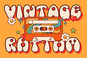 Tango Groove Layered Retro Bubble, a Font by PutraCetol Studio (Thumbnail 2 of 5)