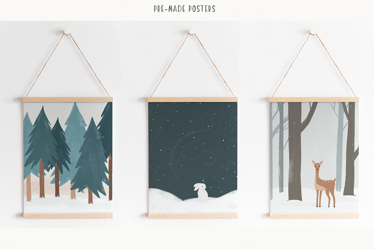 Cozy Winter. Scandinavian Christmas., a Seasonal Illustration by Ooh Lily (Photo 7 of 10)