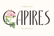 Capires - Art Deco Font, a Font by Craft Supply Co. (Thumbnail 1 of 8)