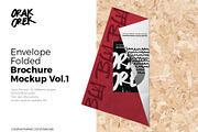 Envelope Folded Brochure Mockup, a Print Template by Orak Orek (Thumbnail 1 of 10)