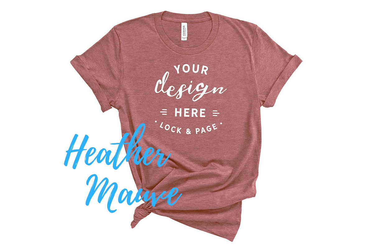 Bella Canvas TShirt Mockups On White, a Shirt Mockup by lock and page (Photo 56 of 92)