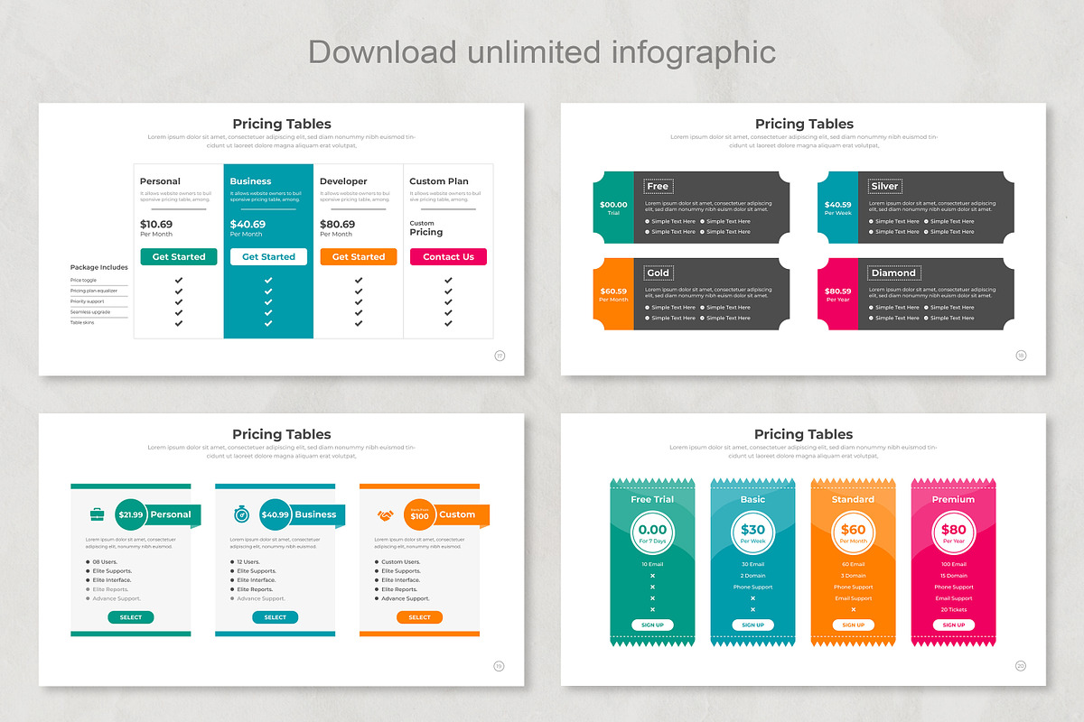 Pricing Infographic Keynote