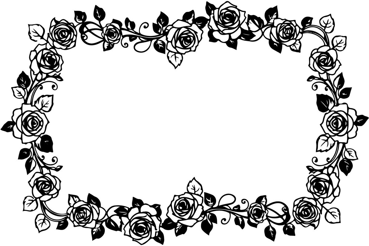 Floral HeartWreath Black Silhouet, a Person Illustration by Designer_Momina (Photo 20 of 20)