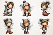 Christmas Holiday Fairy Clipart, an Illustration by RobertsArt (Thumbnail 4 of 5)