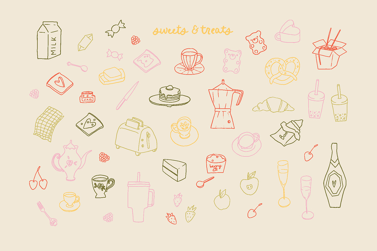 Soft Girl Spring Club - clipart set, an Object Graphic by Cute Atelier (Photo 7 of 13)