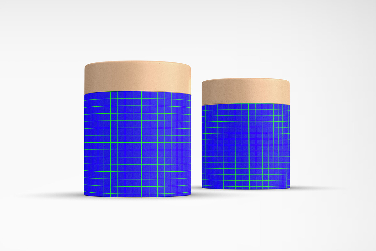 Kraft Cylindrical Tube Package Box, a Packaging Mockup by Ram Studio LLC (Photo 11 of 16)