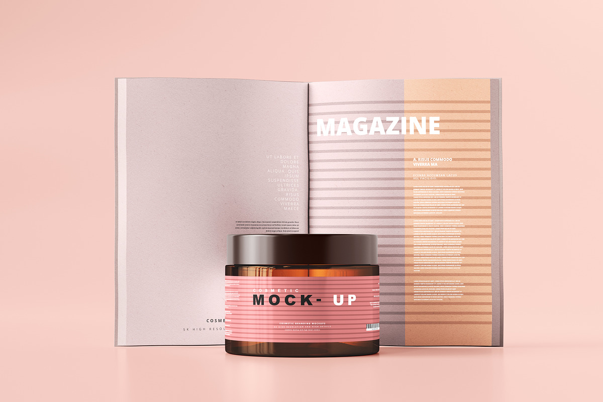 250+ Cosmetic Branding Mockup Bundle, a Cups & Container Mockup by pmvch (Photo 128 of 273)