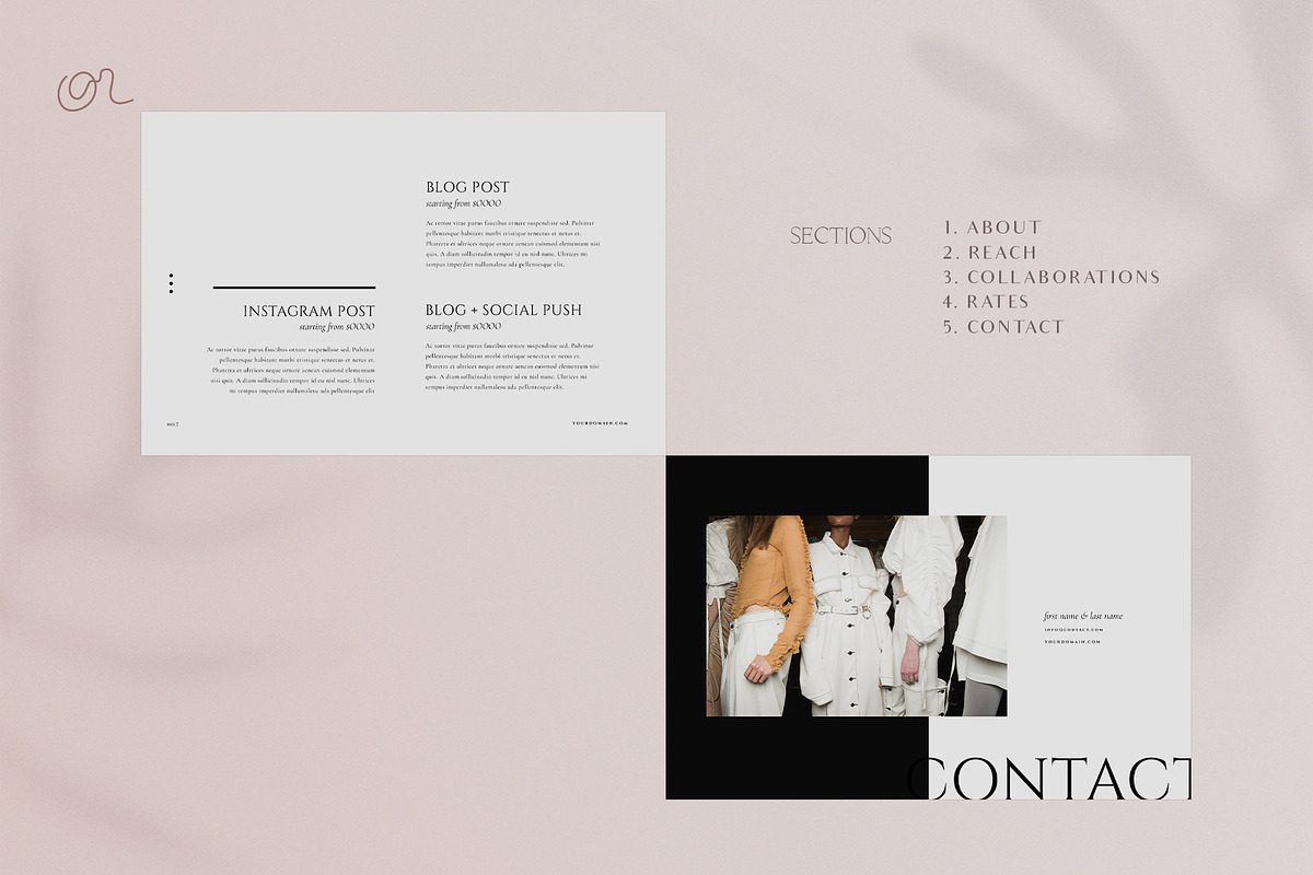 Influencer Media Kit Template (8pgs), a Marketing Template by Signture Muse Design (Photo 4 of 8)