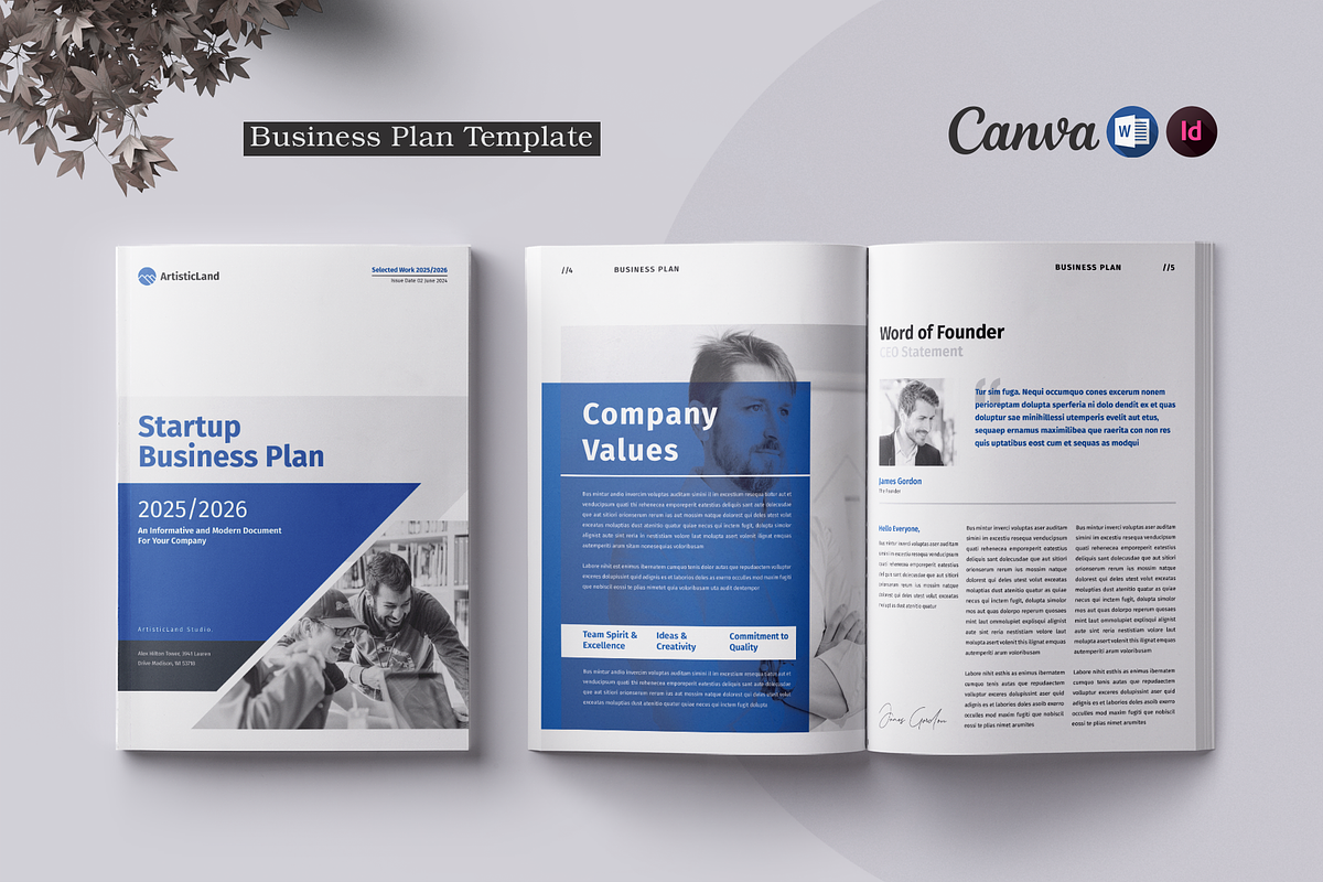 Business Plan | Canva, a Brochure Template by ArtisticLand (Photo 1 of 11)