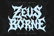 Zeus Borne | Brutal Death Metal Font, a Symbol Font by Masyafi Studio (Thumbnail 1 of 8)