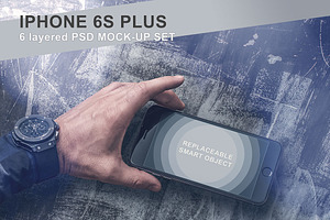iPhone 6s Plus Mockup Set - 6 photos
