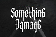 Something Damage - Blackletter, a Blackletter Font by Novitype (Thumbnail 1 of 10)