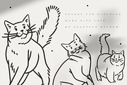 Cute cats set, an Animal Illustration by Anastasy_helter (Thumbnail 7 of 7)