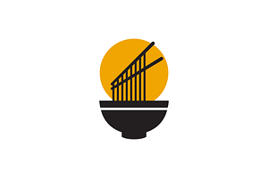 delicious ramen bowl logo design, a Branding & Logo Template by devastd