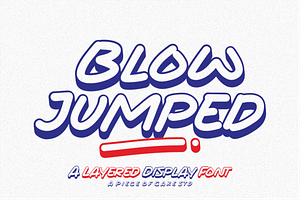 Blow Jumped - A Display Font
