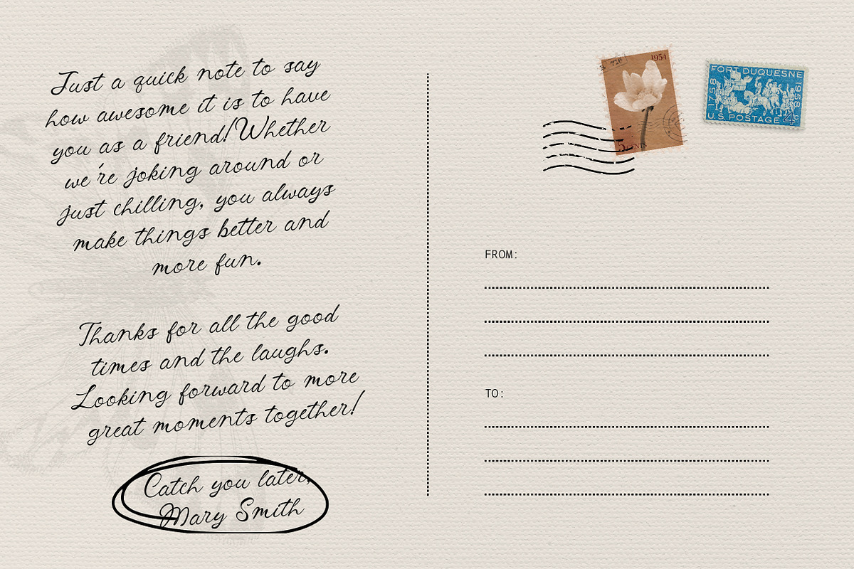 Marello Postcards - Warm Handwritten, a Handwritten Font by Lettertype Studio (Photo 3 of 10)