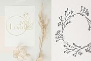 WILDFLOWER LINE-ART WREATHS, an Object Illustration by Kate Art (Thumbnail 8 of 13)