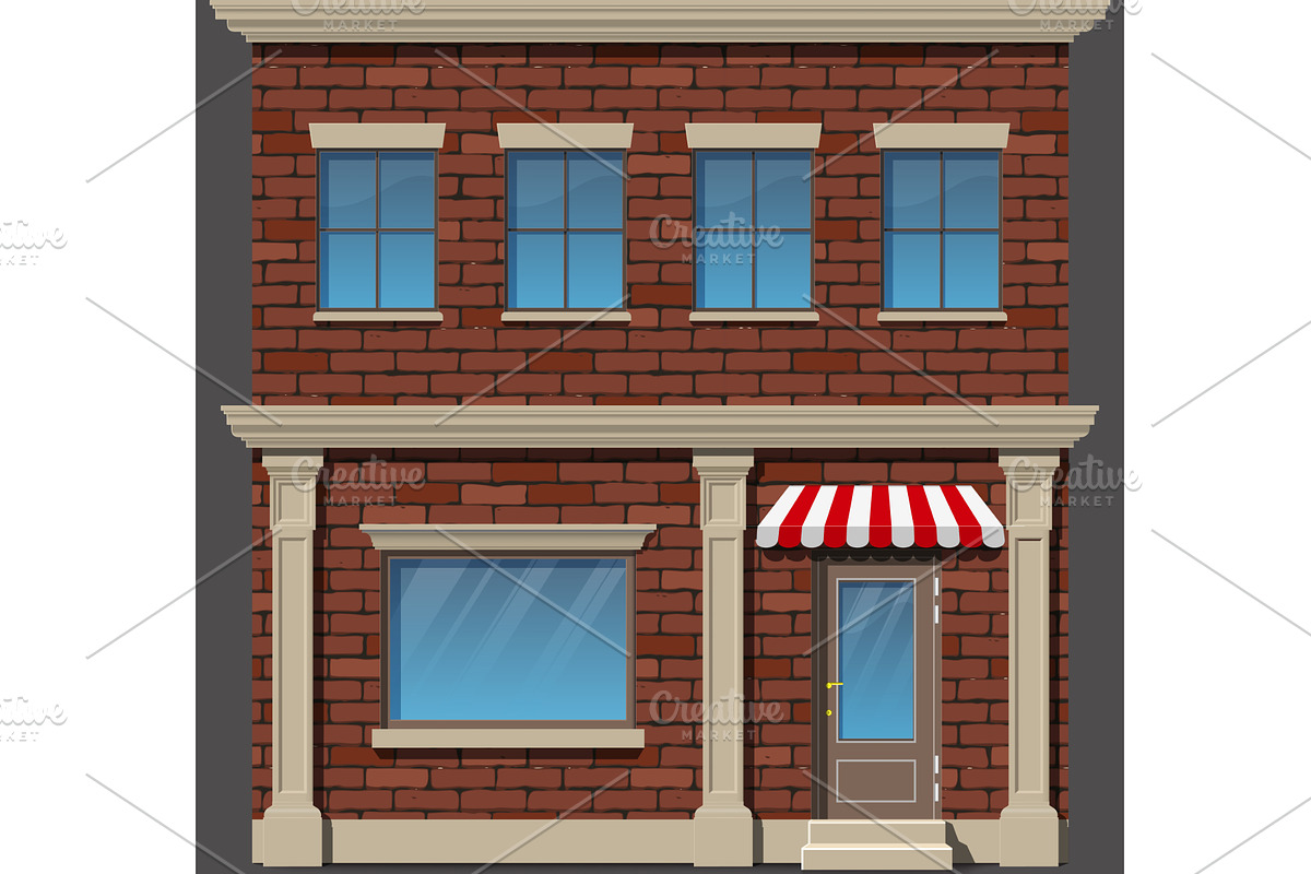 Vector shop icon, an Object Illustration by piter.goskov