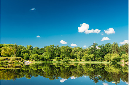 Summer River Landscape With Green, a Nature Photo by Our Amazing World