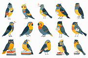 Whimsical Valentine Birds & Love Let, an Illustration by Libby Wishes (Thumbnail 4 of 7)