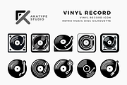 Vinyl Record Icon Vector, an Icon by Akatype Studio (Thumbnail 1 of 3)