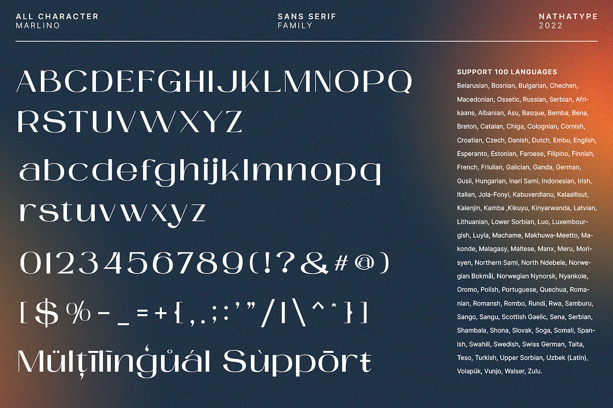 Marlino (Updated), a Sans Serif Font by Nathatype (Photo 7 of 9)
