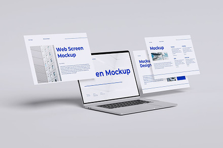 Laptop screen mockup