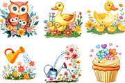 Mother's Day Clipart Set PNG, an Illustration by Designking (Thumbnail 3 of 5)
