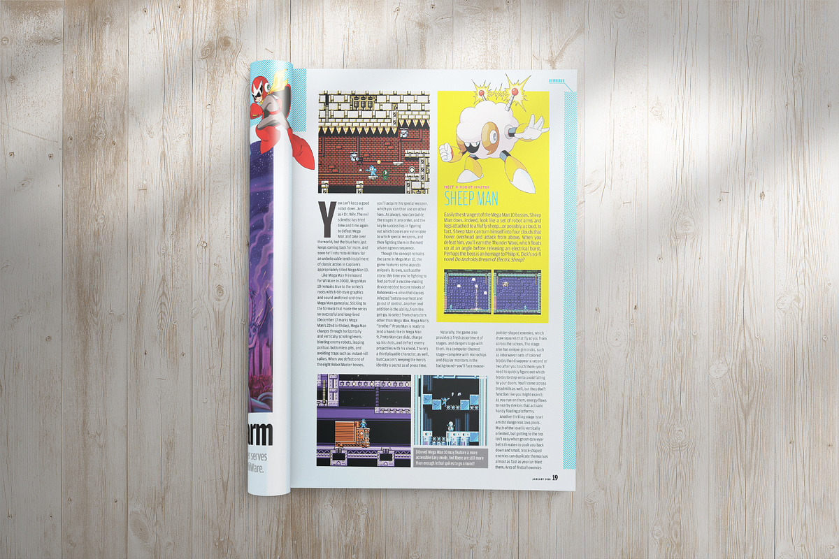 Portrait Magazine with rolled page, a Print Template by CleanLines (Photo 2 of 2)