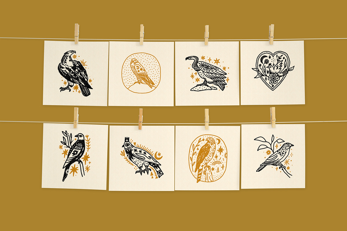 Halcon Libre Bundle, an Animal Illustration by Annie Konst (Photo 4 of 21)