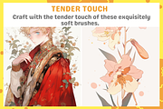 Procreate Soft Aesthetic Brushes, a Brush Add-On by nikiartcorner (Thumbnail 7 of 8)