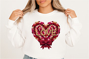 Crochet LOVE Heart PNG,Chunky Yarn, an Illustration by DreamArtGraphic (Thumbnail 3 of 6)