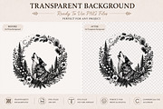 Woodland Ink Illustration Bundle, a Decorative Illustration by Dervik Art Store (Thumbnail 7 of 10)