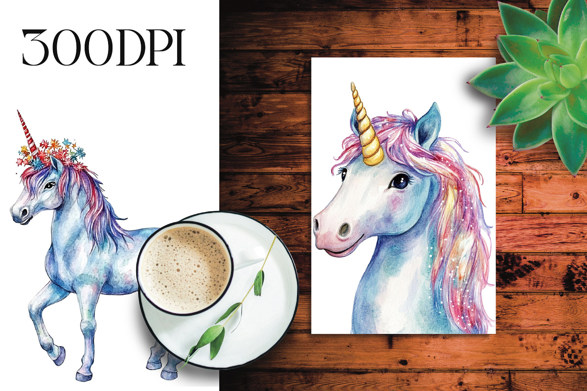 Patriotic Unicorn PNG Clipart, an Illustration by Libby Wishes (Photo 6 of 6)