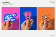 Sticker's Branding Mockup Bundle, a Packaging Mockup by Mocku (Thumbnail 22 of 25)